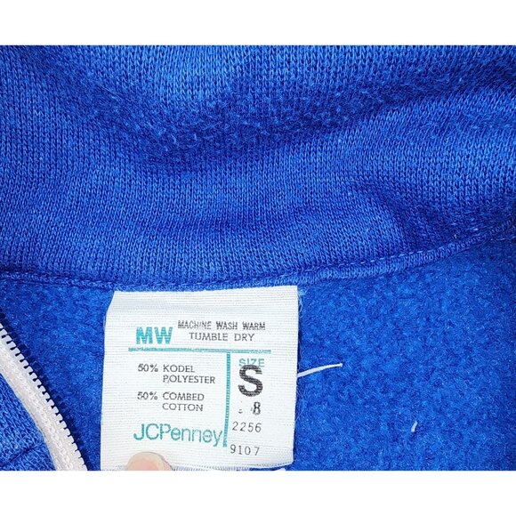 Kids Vintage JC Penny Sweatshirt Zip Up Jacket "Kelly" Embroidered Small - Picture 4 of 5